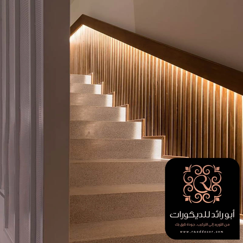 ديكورات بديل الخشب للدرج حي العقيق الرياض