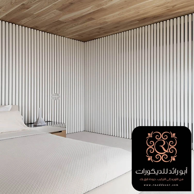 ديكور بديل الخشب ابيض بالرياض