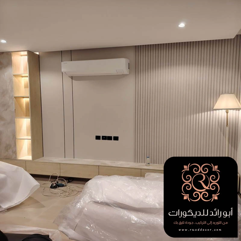 ديكور بديل الخشب ابيض بالرياض