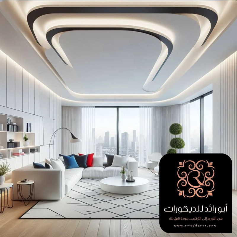 جبس بورد صالات حي الملقا في الرياض
